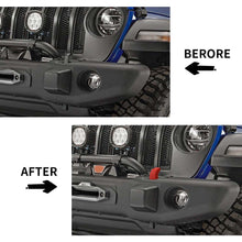 For Jeep Wrangler JK/JL/JT Front Bumper Tow Hook Cover Trim B-Style RT-TCZ