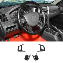 For 2006-2010 Jeep Grand Cherokee & 2007-2012 Liberty Carbon Fiber Steering Wheel Trim Cover （4 pcs） RT-TCZ