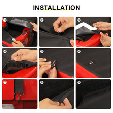 For 2007-2018 Jeep Wrangler JK 4-Door Version Rear Trunk Soft Top Isolation Cover Accessories RT-TCZ