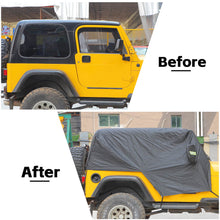 For 1997-2006 Jeep Wrangler TJ Black UV Rain Snow Protection Waterproof Car Cover RT-TCZ