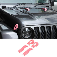 For 2018+ Jeep Wrangler JL & Gladiator JT Hood Hinge Latch Lock Catch Cover Trim Accessories 4PCS RT-TCZ