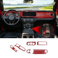 For 2024+ Jeep Wrangler JL & Gladiator JT Center Console Dashboard Gear Shift Bezel Trim Cover Kit (6 pcs) RT-TCZ