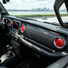 For 2018+ Jeep Wrangler JL / Gladiator JT 4 x Dashboard Air Conditioning Vent Trim Cover Aluminium Alloy RT-TCZ