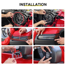 For 2018+ Jeep Wrangler JL & Gladiator JT Head Lights Turn Signal Side Mirror Light Trim Cover Kit (6 pcs) RT-TCZ