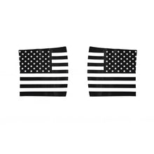 For 2007-2018 Jeep Wrangler JK Front Engine Hood Vinyl Decal Wrap Corner Sticker American Flag（2 pcs） RT-TCZ
