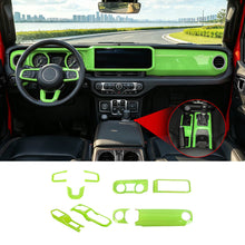 For 2024+ Jeep Wrangler JL & Gladiator JT Interior Center Console Steering Wheel Gear Shift Cover Trim Kit (9 pcs) RT-TCZ