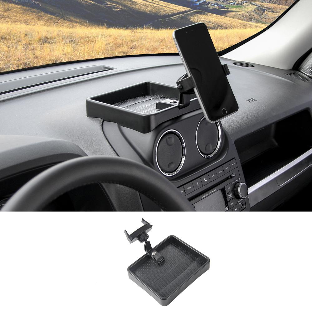 For Jeep/ Compass 2010-2013/ Compass Sport 2014-2015/ Patriot 2011-2016  Dash Storage Tray With Phone Holder