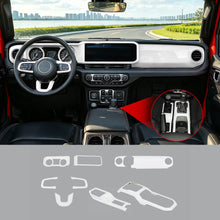 For 2024+ Jeep Wrangler JL & Gladiator JT Interior Center Console Steering Wheel Gear Shift Cover Trim Kit (9 pcs) RT-TCZ