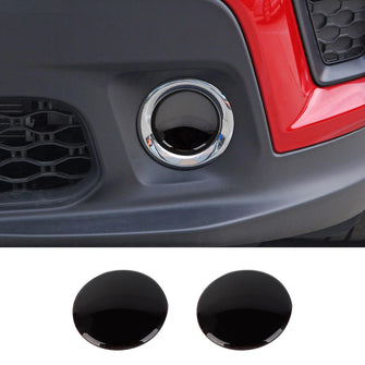 For Jeep Renegade 2019+ Front Fog Light Lamp Covers Trim Decor Smoked Black