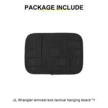 For Jeep Wrangler JK JL JT Interior Armrest Box Hanging Elastic Grid Woven Board Accessories RT-TCZ