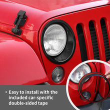 For 2007-2018 Jeep Wrangler JK Front Grill Inserts & Headlight Trim & Turn Signal Bezel Kit（11 pcs） RT-TCZ