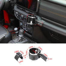 For 2024+ Jeep Wrangler JL & Gladiator JT Co-pilot Handlebar Water Cup Holder Mount Bracker RT-TCZ