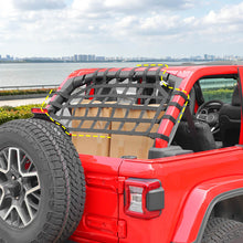 For 2018+ Jeep Wrangler JL 4-Door Version Car Rear Cargo Trunk Net Mesh Restraint System RT-TCZ