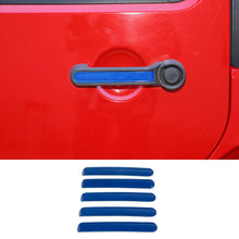 For 2007-2017 Jeep Wrangler JK JKU 4Door Door Handle Trim Insert Cover Strips RT-TCZ
