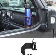 For 2018+ Jeep Wrangler JL/JT Front Door Water Cup Holder Bracket Black RT-TCZ