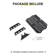 For 2018+ Jeep Wrangler JL Tailgate Spare Tire Carrier Extension Bracket （4 pcs） RT-TCZ
