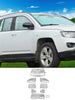 For 2007-2016 Jeep Compass 4-Door Windshield Sunshade Side Window Sunscreen Heat Insulation Sun Visor 8PCS RT-TCZ