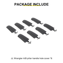 For 2024+ Jeep Wrangler JL & Gladiator JT Interior A/B Pillar Grab Handle Hole Trim Cover (8 pcs) RT-TCZ