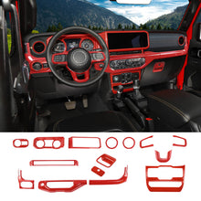 For 2024+ Jeep Wrangler JL & Gladiator JT Interior Center Console Cover Trim Kit (15 pcs) RT-TCZ