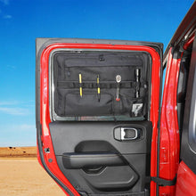 For Jeep Wrangler JK/JL/JT 4-Door Rear Window Storage Bag Organizer Black RT-TCZ