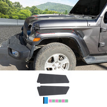 For 2018+ Jeep JL Wrangler / Gladiator JT Front Fender Flare Anti-Scuff Protectors Stickter RT-TCZ