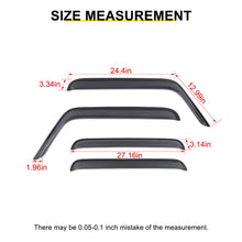 For 2007-2018 Jeep Wrangler JK 4-Door Version Car Window Sun Rain Visors Wind Rain Guard (4 pcs) RT-TCZ