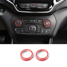 For 2014+ Jeep Cherokee & 2014-2020 Grand Cherokee Audio Switch Button Ring Trim Cover（2 pcs） RT-TCZ