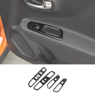 For Jeep Renegade 2016-2019 Window Lift Panel Cover Trim Frame RT-TCZ