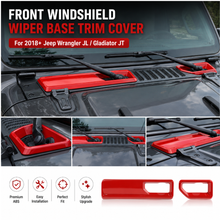 For 2018+ Jeep Wrangler JL Gladiator JT Front Windshield Wiper Base Trim Cover RT-TCZ