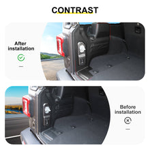 For 2018+ Jeep Wranlger JL Sahara 4-Door Version Interior Car Rear Trunk Tail Box Decoration Stickers Trim (4 pcs) RT-TCZ
