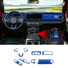 For 2024+ Jeep Wrangler JL & Gladiator JT Interior Center Console Steering Wheel Gear Shift Cover Trim Kit (9 pcs) RT-TCZ