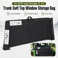 For 2018+ Jeep Wrangler JL JLU Trunk Soft Top Window Storage Bag RT-TCZ