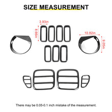 For 2016-2018 Jeep Renegade Exterior Front Headlight & Grille Insert & Rear Tail Light Cover Trim Kit (13 pcs) RT-TCZ