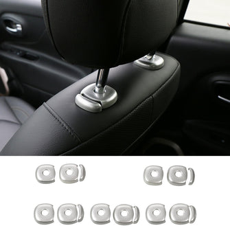 RT-TCZ 10PCS Headrest Height Adjustment Decoration Cover For Jeep Renegade 2016+ Accessories