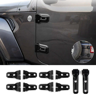 RT-TCZ For 2018+ Jeep Wrangler JL Door Hinge Spare Tire Holder Decor Cover 4-Door Accessories