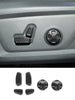 For Jeep Grand Cherokee 2011-2021/Jeep Cherokee 2014-2021/Jeep Grand Commander 2018-2021 6x Seat Adjustment Button Switch Cover Trim Kit (Red) RT-TCZ