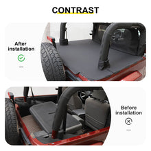 For 2007-2018 Jeep Wrangler JK 2-Door Version Rear Trunk Seat Soft Bikini Isolation Cover Kit (2 pcs) RT-TCZ