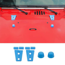 For 2007-2018 Jeep Wrangler JK Engine Hood Rubber Head Hood Hinge Cover Trim Kit (4 pcs) RT-TCZ