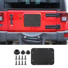 For 2007-2018 Jeep Wrangler JK Rear Tailgate Exhaust Plate & Rubber Plug Screw Trim RT-TCZ