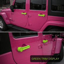 For 2007-2018 Jeep Wrangler JK 21 x Door Handle Hinge Cover Hood Rubber Head Cap Trim Cover Kit RT-TCZ
