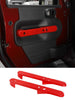 For 2007-2010 Jeep Wrangler JK 2 Door Interior Door Armrest Handle Cover Trim Decor RT-TCZ