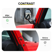 For 2007-2018 Jeep Wrangler JK Side Mirrors Doorless A-Pillar Mount Rear View Mirror (2 pcs) RT-TCZ