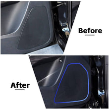 For 2014+ Jeep Cherokee 4PCS Blue Aluminum Alloy Inner Door Speaker Frame Cover Trim RT-TCZ