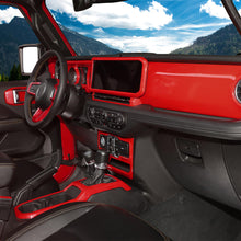For 2024+ Jeep Wrangler JL & Gladiator JT 4-Door Version Interior Center Console Gear Shift Trim Cover Kit (14 pcs) RT-TCZ