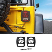 For 1996-2006 Jeep Wrangler TJ Metal Rear Taillights Guards (US Flag) RT-TCZ