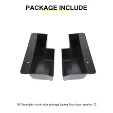 For 2007-2018 Jeep Wrangler JK Rear Trunk Side Storage Box Cargo Organizer Tray RT-TCZ
