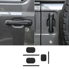 For 2018+ Jeep Wrangler JL 2-Door Version Exterior Door Handle Bowl Sticker Trim Cover (3 pcs) RT-TCZ