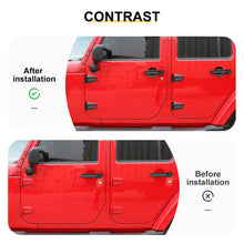 For 2007-2018 Jeep Wrangler JK 4-Door Version Full Set Exterior Decoration Hinges Trims Cover Kit (31 pcs) RT-TCZ