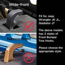 For Jeep Wrangler JK/JL/JT Front Bumper Tow Hook Cover Trim B-Style RT-TCZ