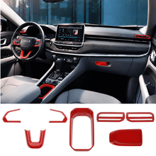 For 2022+ Jeep Compass 7 x Interior Dashboard & Center Console Accent Trim Kit RT-TCZ